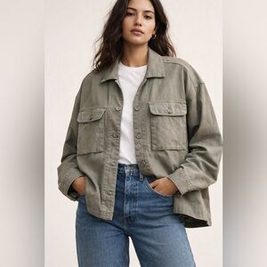 Roots Oversized Linen/Cotton Jacket